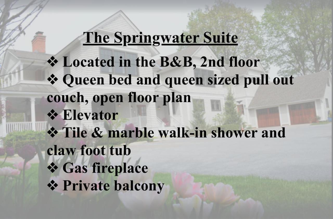The Springwater Bed And Breakfast Σαρατόγκα Σπρινγκς Εξωτερικό φωτογραφία